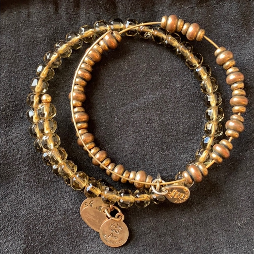 Alex and Ani bangles - set